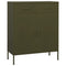 Lady Jillian -  Storage Cabinet Olive Green 80x35x101,5 cm Steel - Model 2